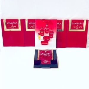 New Lot of 5x SAMSARA by GUERLAIN Perfumed Moisturizing Body Cream Samplers